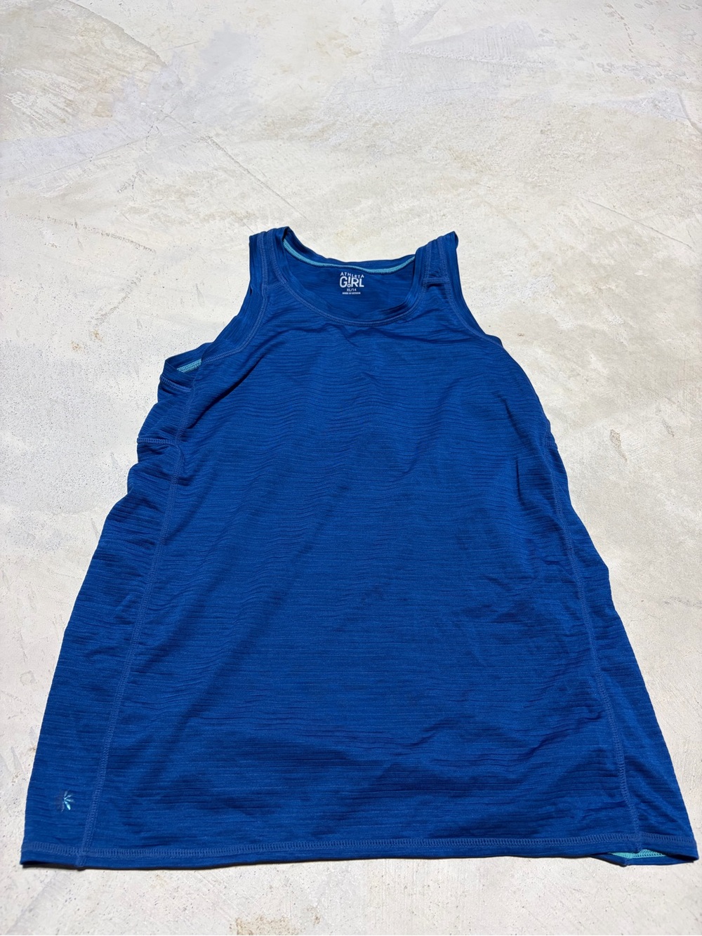 Athleta girl Blue kids Tank top XL 14